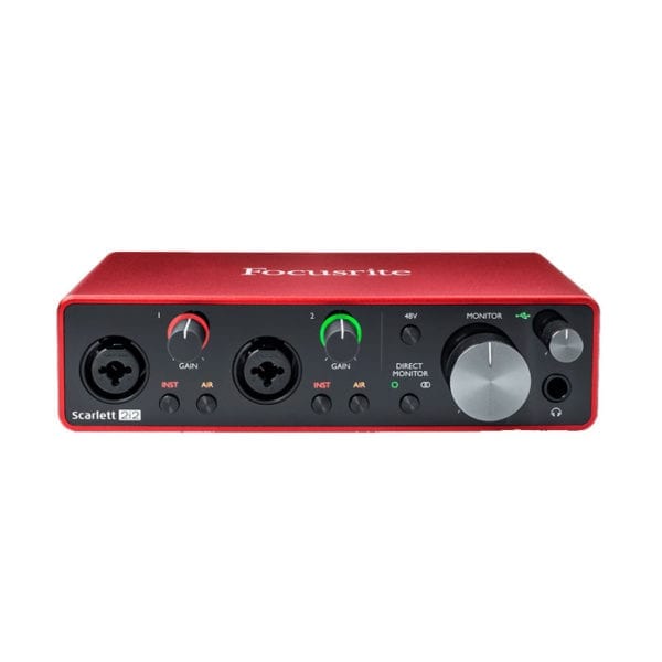 Focusrite Scarlett 2i2 USB Audio Interface - 2nd Generation Front View