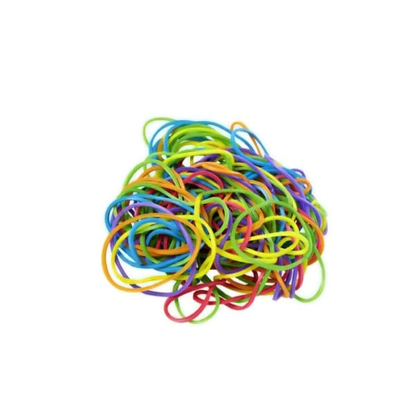 Assorted 100 g Rubber Bands