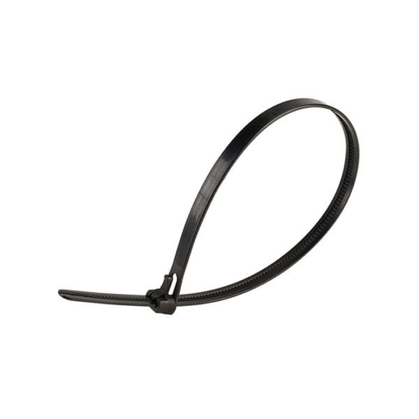 Black Nylon Releasable 300mm Cable Ties Pack