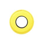 Bluestar Microfiber Yellow Small Round Eye Cushion