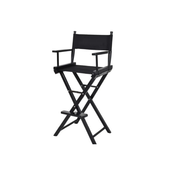 Foldable Black New Professional Makeup Artist Directors Chair