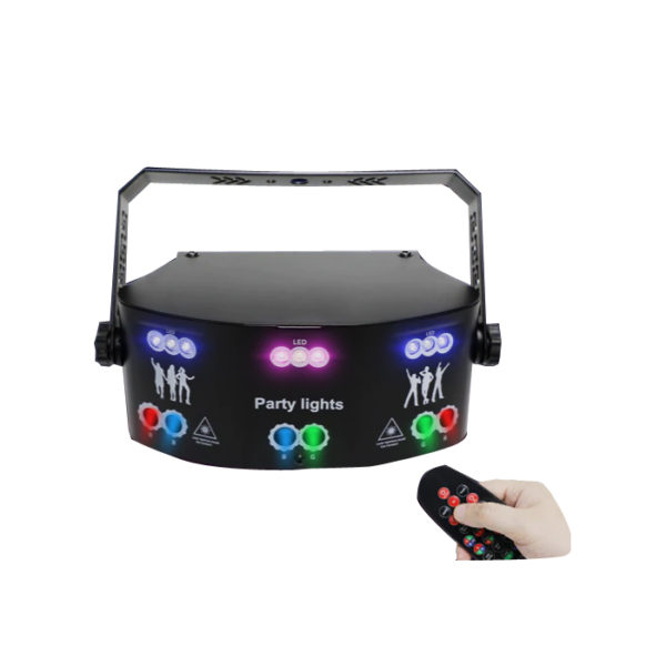 Stage Lights - 21-Hole Full- Color Scanning Laser Lamp