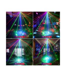 Stage Lights - 21-Hole Full- Color Scanning Laser Lamp