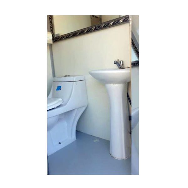 Movable Toilet for Rental, Outdoor WC Luxury - Male and Female Portable Toilet with Trailer for any Events in Mauritius