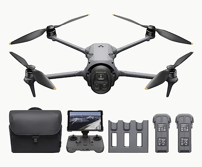 dji-mavic-4-pro DJI Mavic 4 Pro triple-camera drone for hire in Mauritius with MediaVision drone pilot